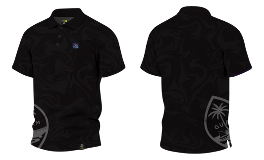 NAVAL BASE HOUSING GUAM Sublimated Men's Polo (Black)