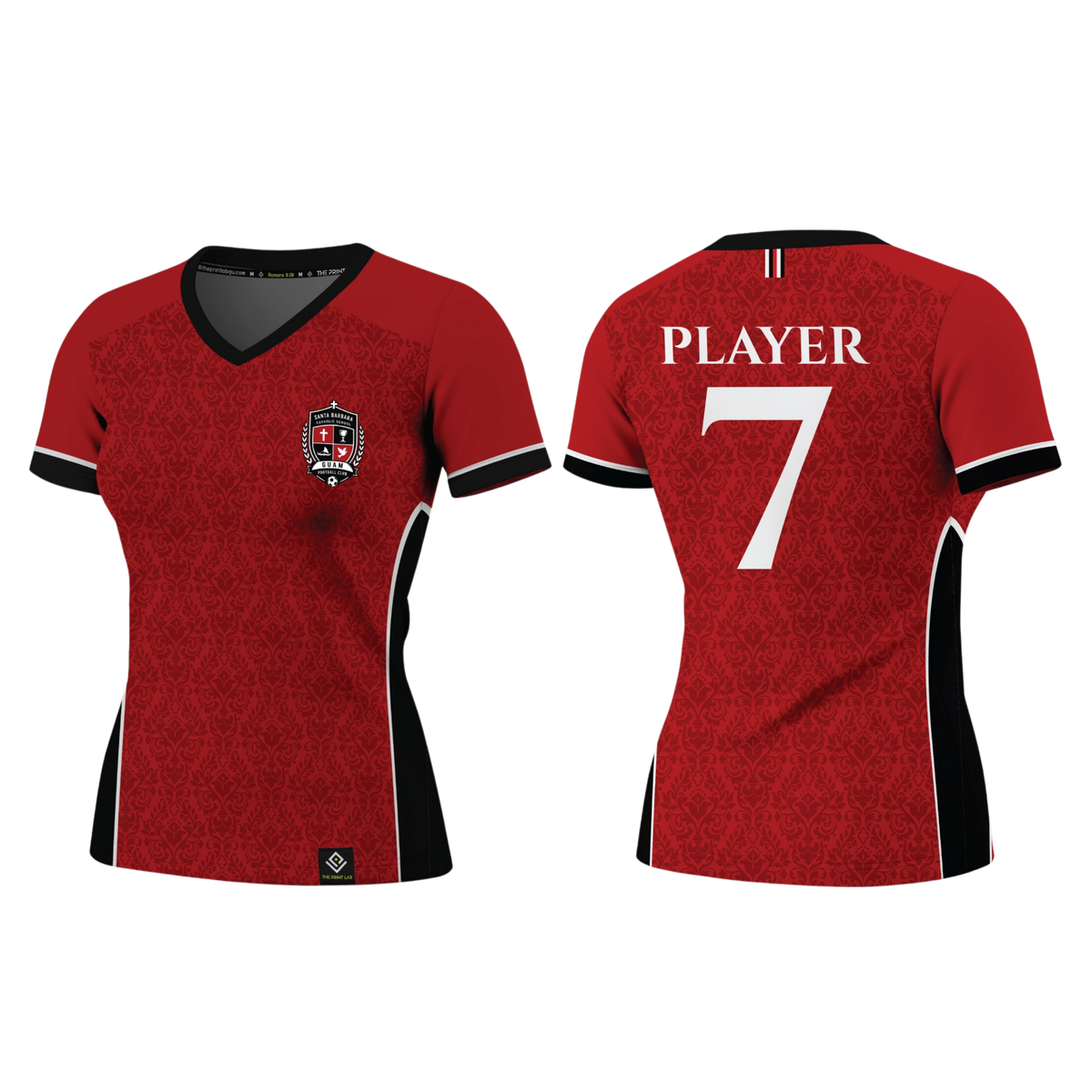 SANTA BARBARA Sublimated Women's T-shirt (Red)