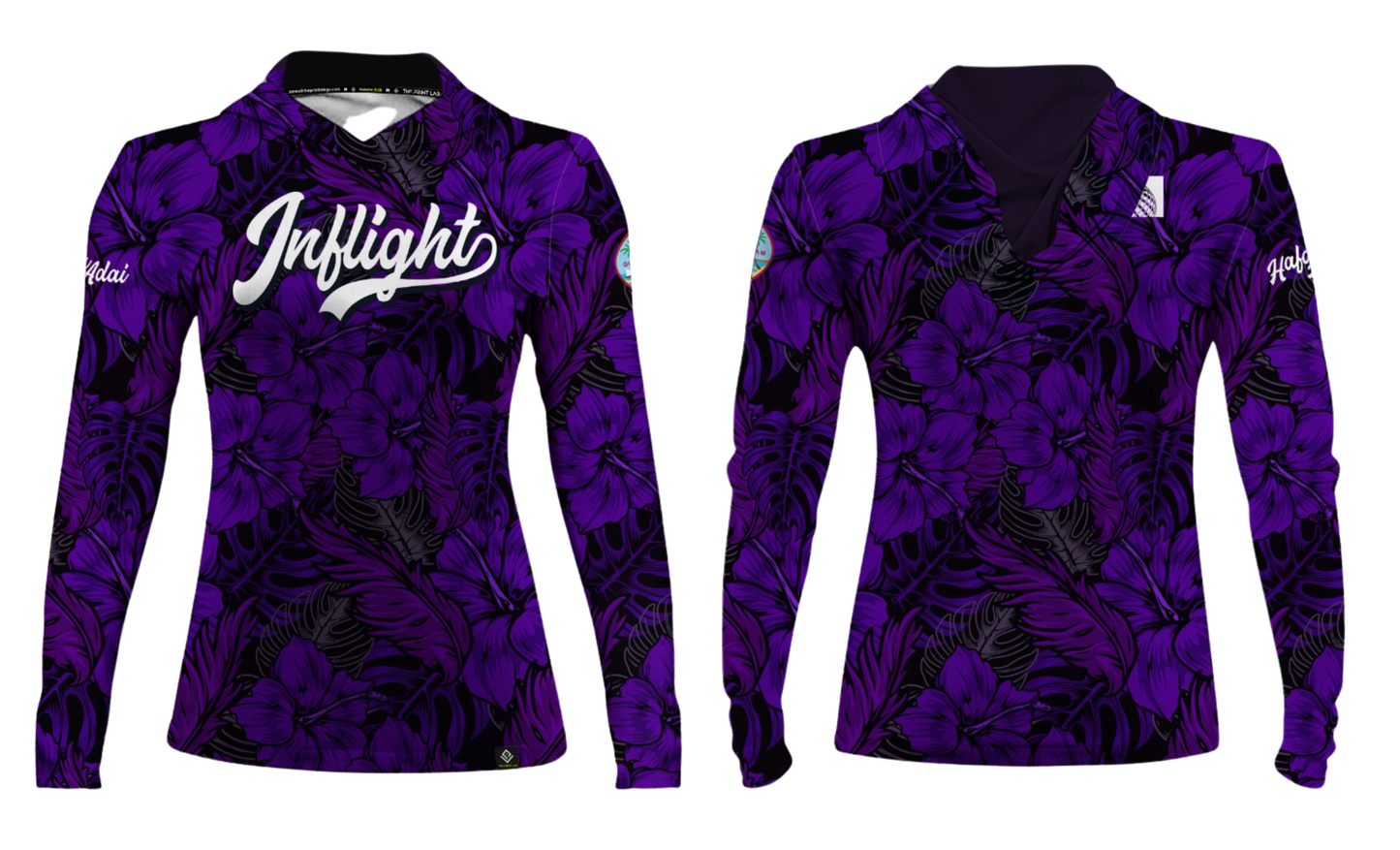 UNITED INFLIGHT Sublimated Women's Long Sleeve with Hood
