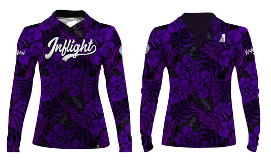 UNITED INFLIGHT Sublimated Women's Long Sleeve with Hood