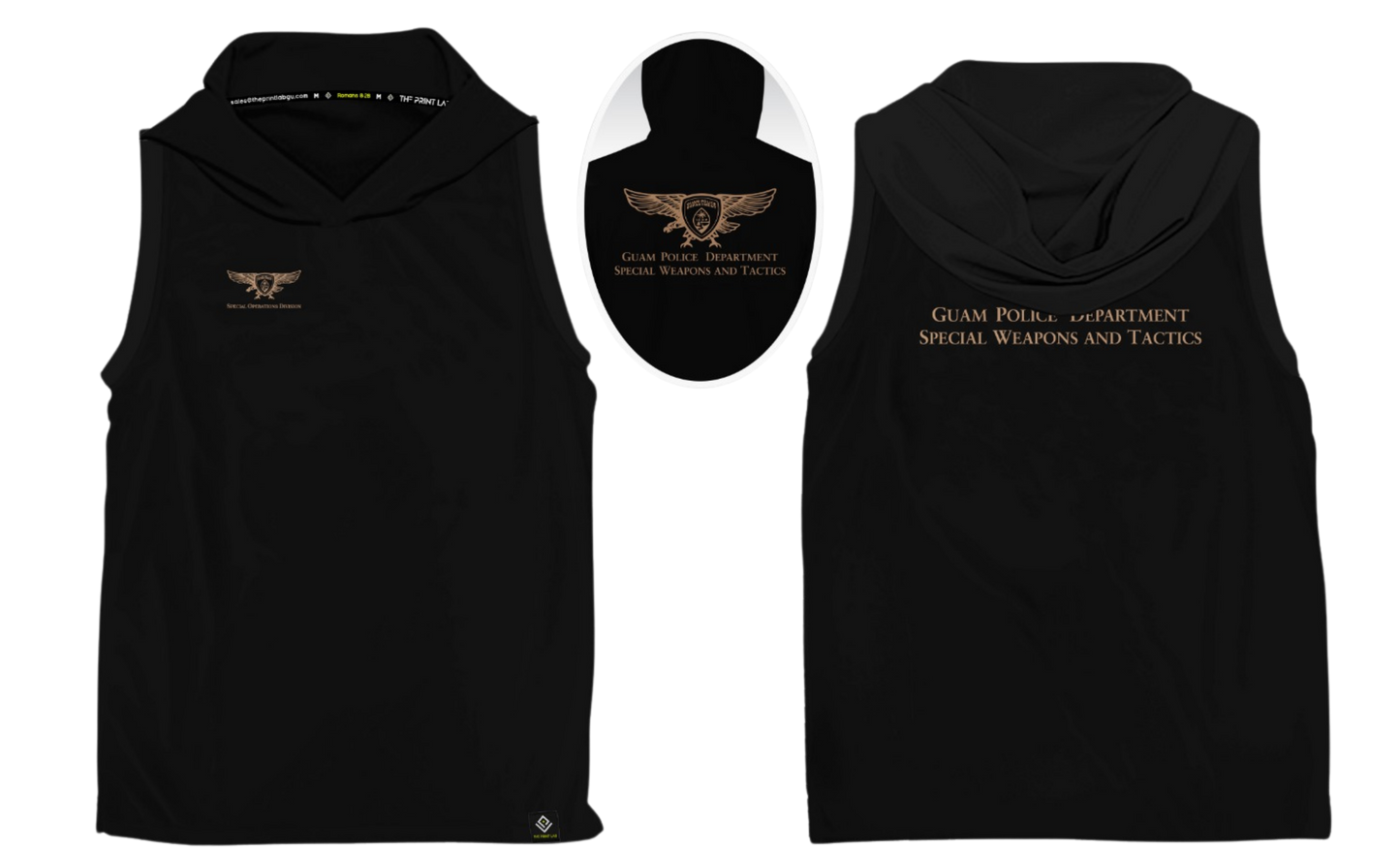GUAM POLICE DEPT. Sublimated Men's Tank Top with Hood (SPECIAL OPERATION DIVISION)