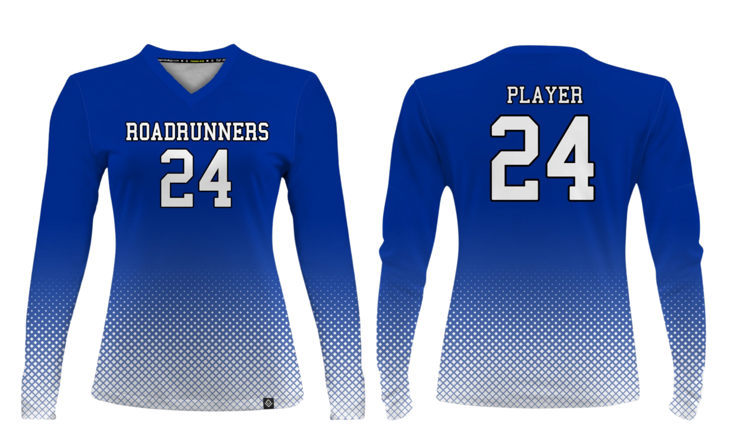 ROADRUNNERS GIRLS VOLLEYBALL (HOME JERSEY) Sublimated Women's Long Sleeve