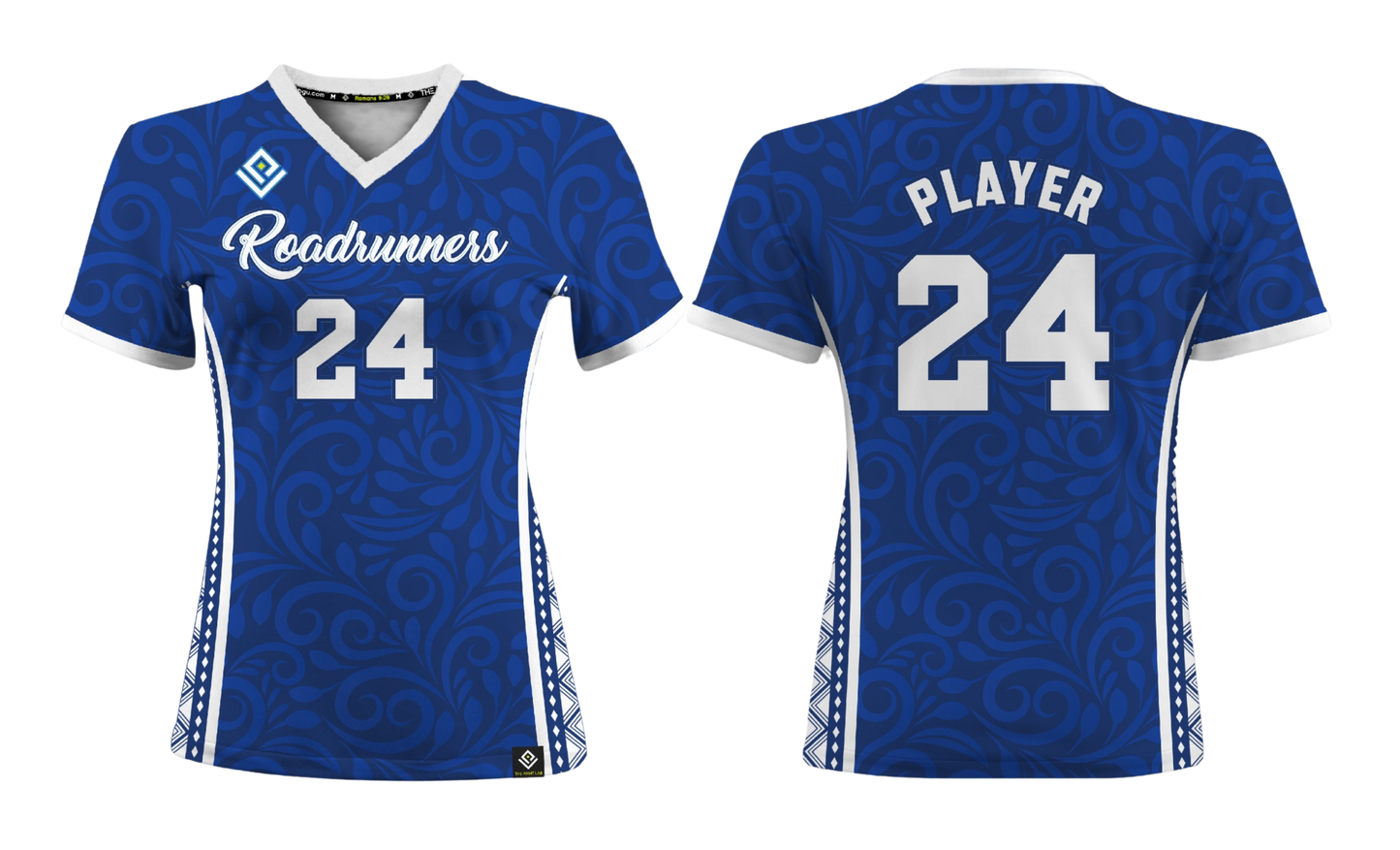 ROADRUNNERS BOYS VOLLEYBALL Sublimated Women's V-neck T-shirt