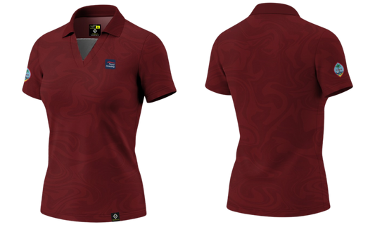 NAVAL BASE HOUSING GUAM Sublimated Women's Polo (Maroon)