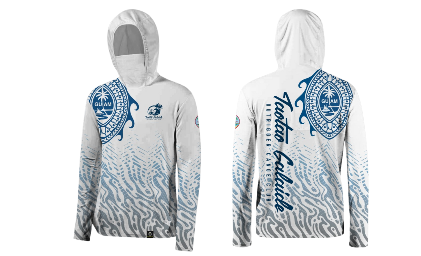 TAOTAO GALAIDE OUTRIGGER CANOE CLUB Sublimated Men's Long Sleeve Hoodie with Mask