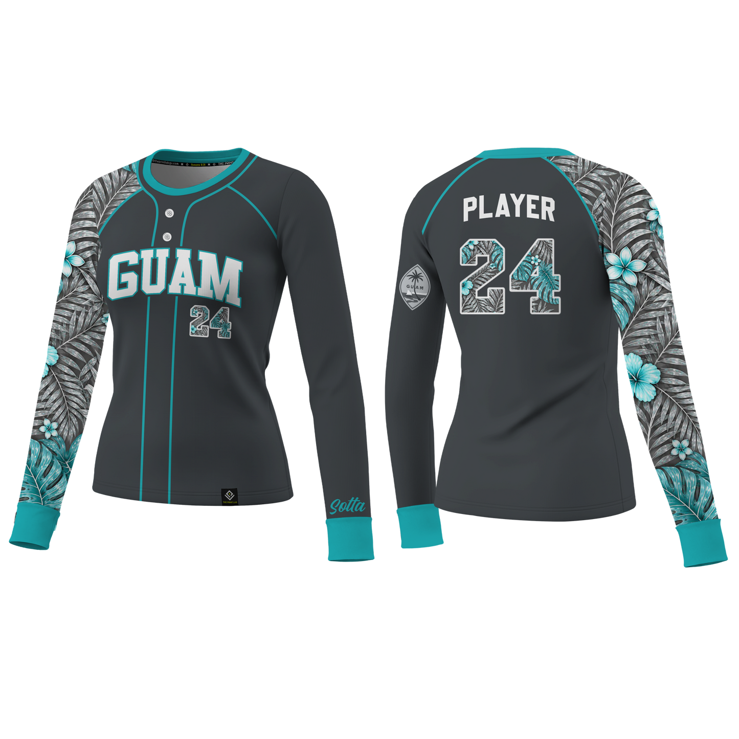SOTTA SOFTBALL Sublimated Women's Long Sleeve with Cuff (Gray)