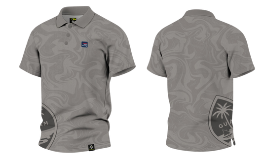 NAVAL BASE HOUSING GUAM Sublimated Men's Polo (Light Gray)