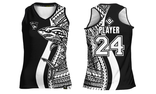 SSHS RUGBY Sublimated Women's Racer Back (Black)