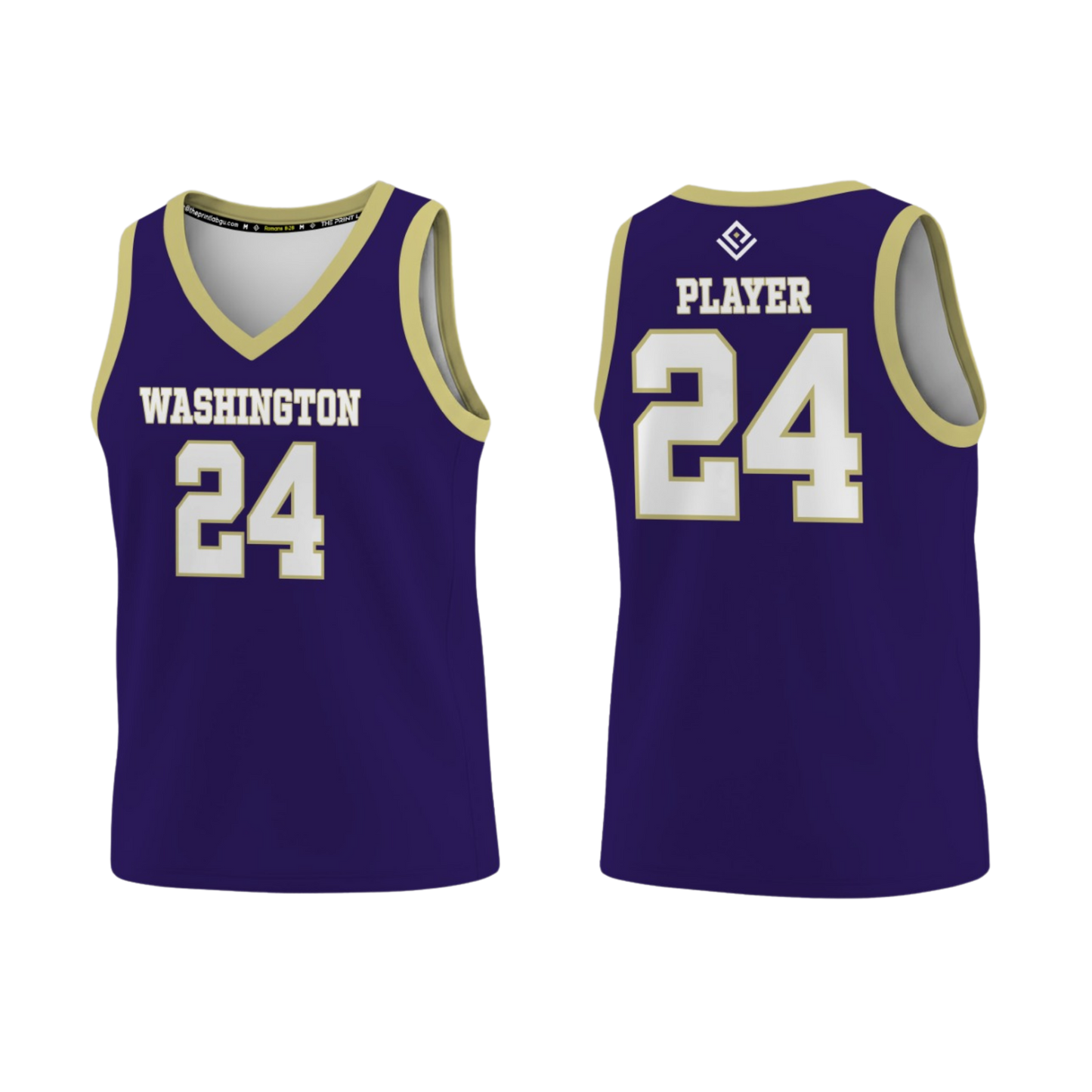 GW FOOTBALL Sublimated Men's Tank Top (Purple)