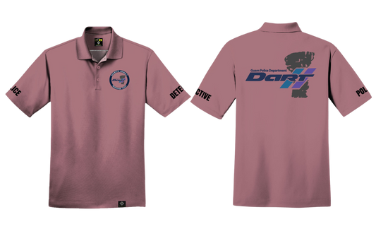 DOMESTIC ASSAULT Sublimated Men's Polo Shirt (Dusty Rose)