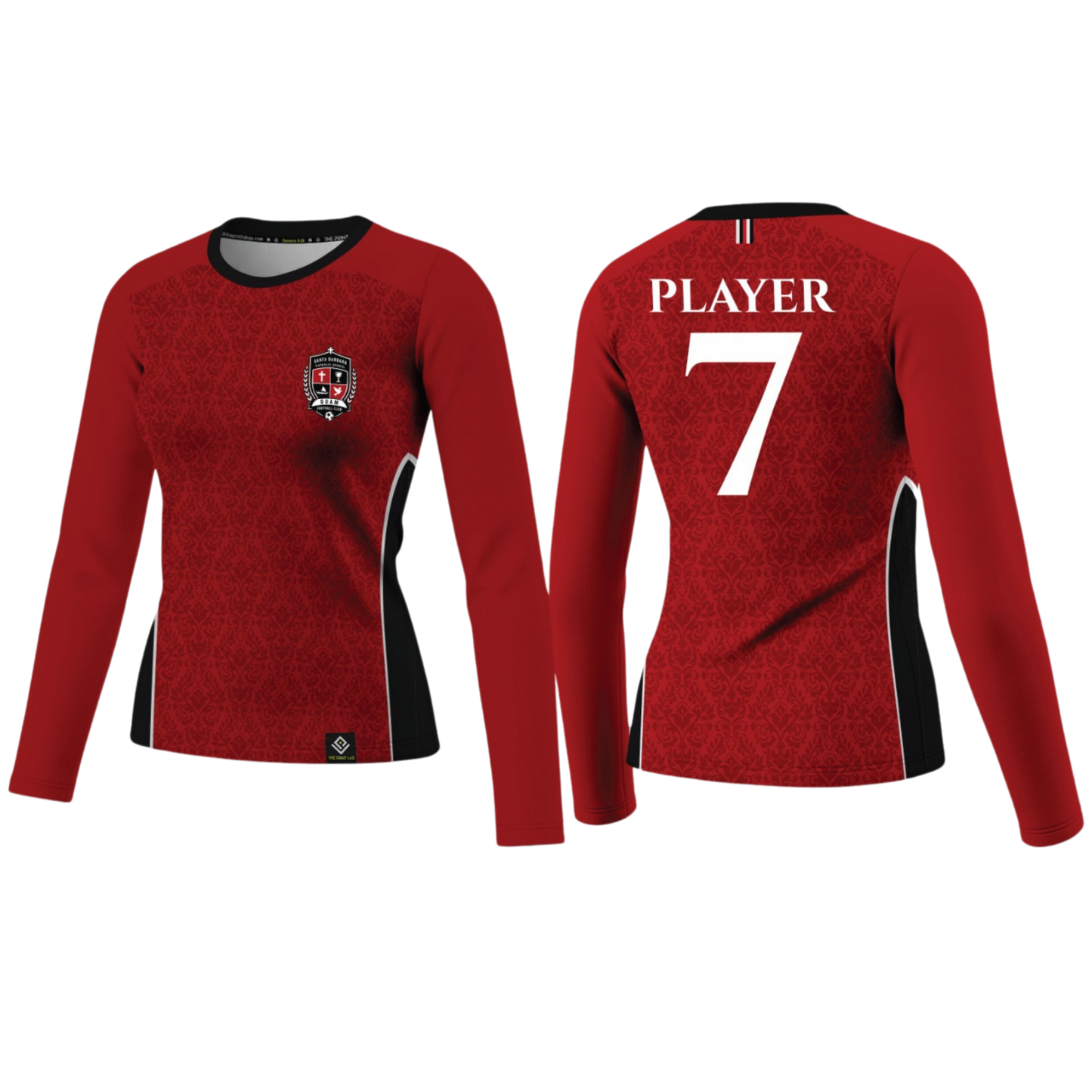 SANTA BARBARA Sublimated Women's Long Sleeve (Red)