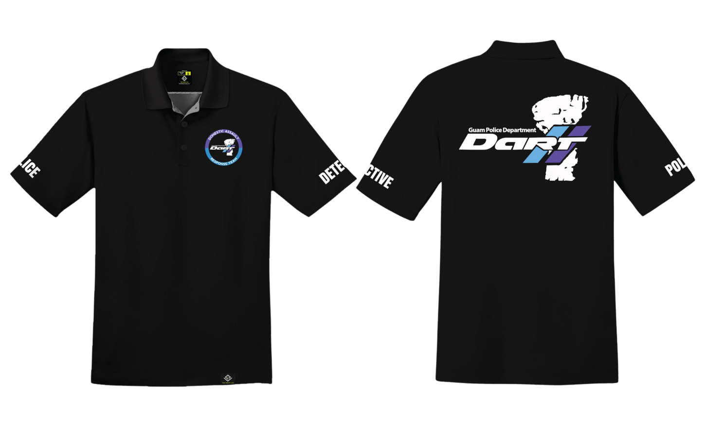 DOMESTIC ASSAULT Sublimated Men's Polo Shirt (Black)