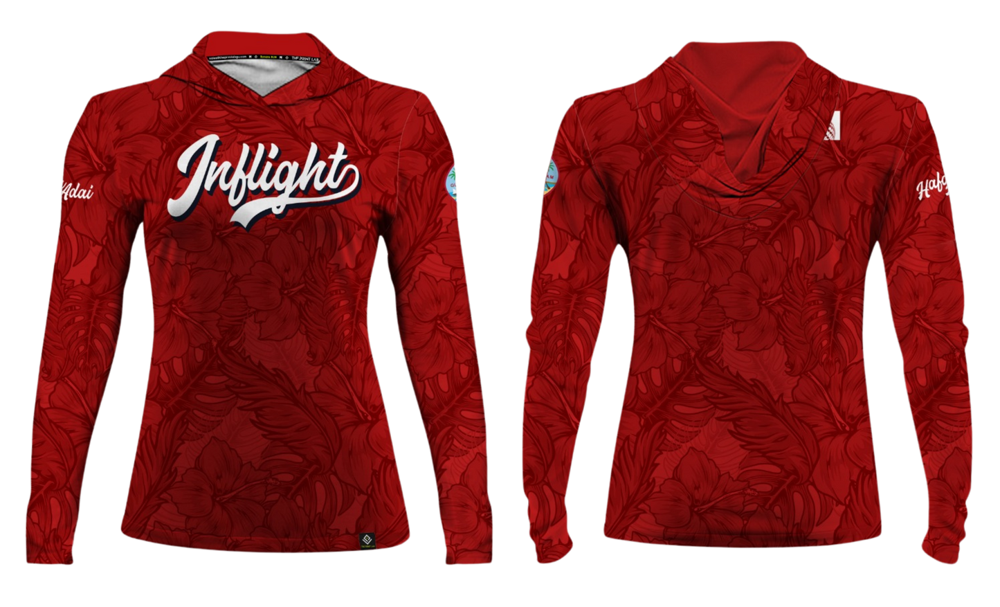 UNITED INFLIGHT Sublimated Women's Long Sleeve with Hood