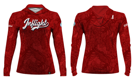 UNITED INFLIGHT Sublimated Women's Long Sleeve with Hood