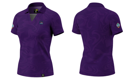 NAVAL BASE HOUSING GUAM Sublimated Women's Polo (Purple)