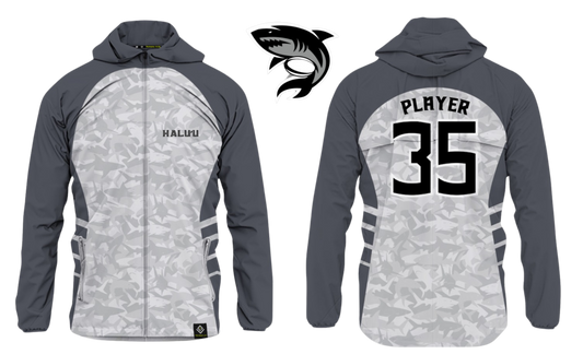 HALU'LU - SSHS RUGBY Sublimated Lightweight Windbreaker Jacket (Gray)