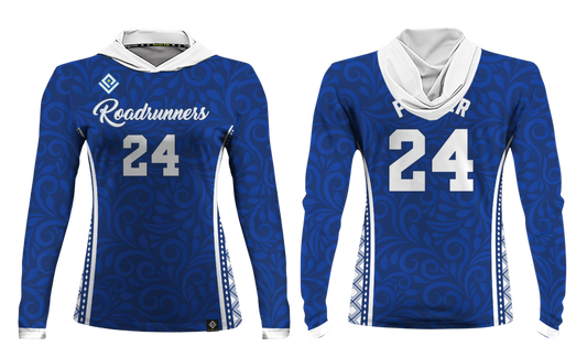 ROADRUNNERS BOYS VOLLEYBALL Sublimated Women's Long Sleeve with Hood