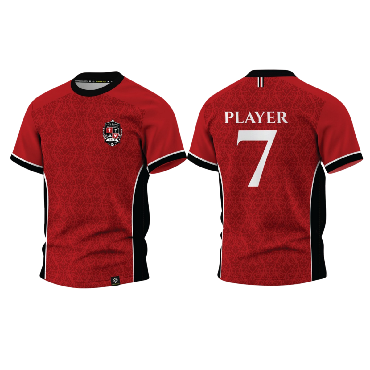 SANTA BARBARA Sublimated Men's T-shirt (Red)