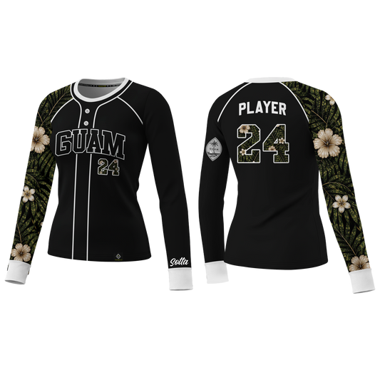 SOTTA SOFTBALL Sublimated Women's Long Sleeve with Cuff (Black)
