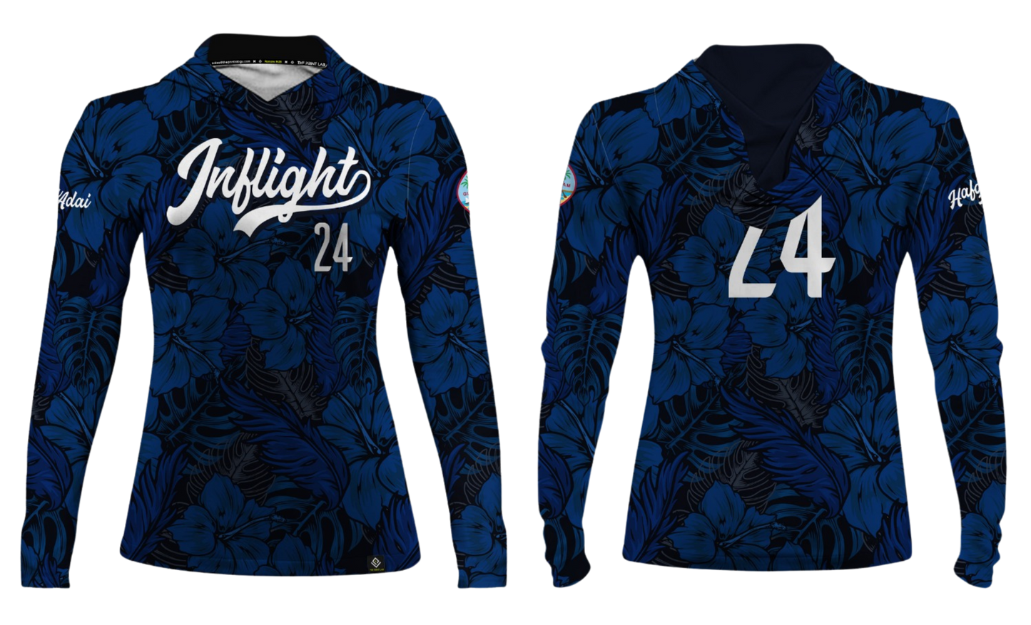 UNITED INFLIGHT Sublimated Women's Long Sleeve with Hood