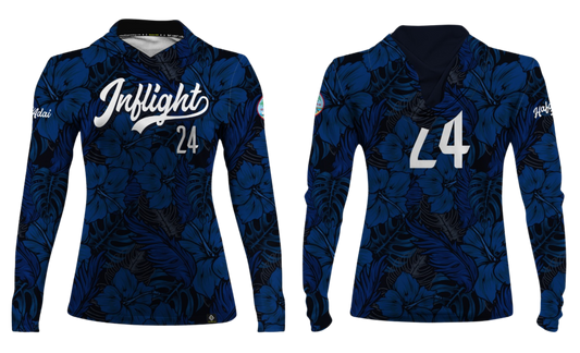 UNITED INFLIGHT Sublimated Women's Long Sleeve with Hood