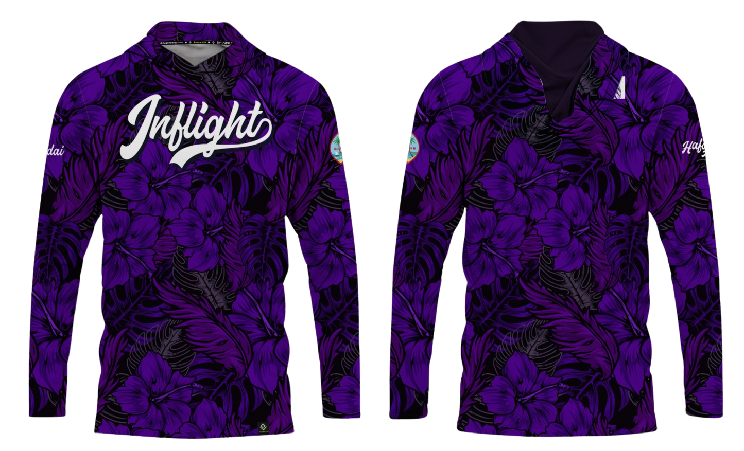 UNITED INFLIGHT Sublimated Men's Long Sleeve with Hood
