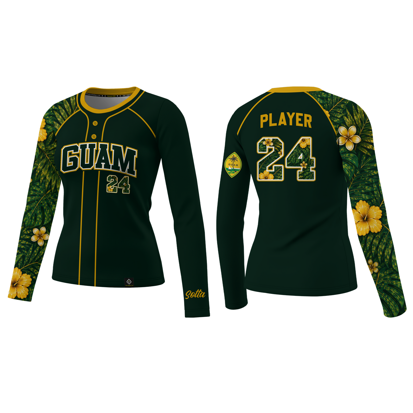 SOTTA SOFTBALL Sublimated Women's Long Sleeve (Green)