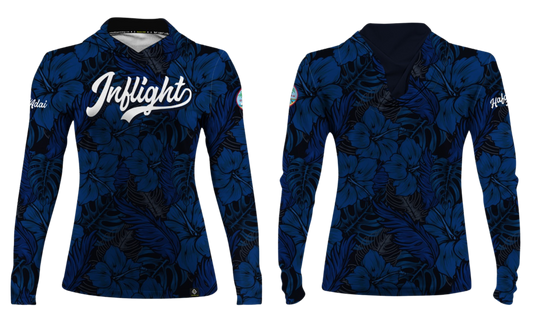 UNITED INFLIGHT Sublimated Women's Long Sleeve with Hood