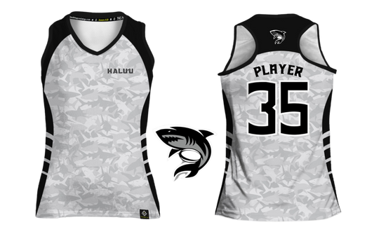 HALU'LU - SSHS RUGBY Sublimated Women's Racer Back (Balck)