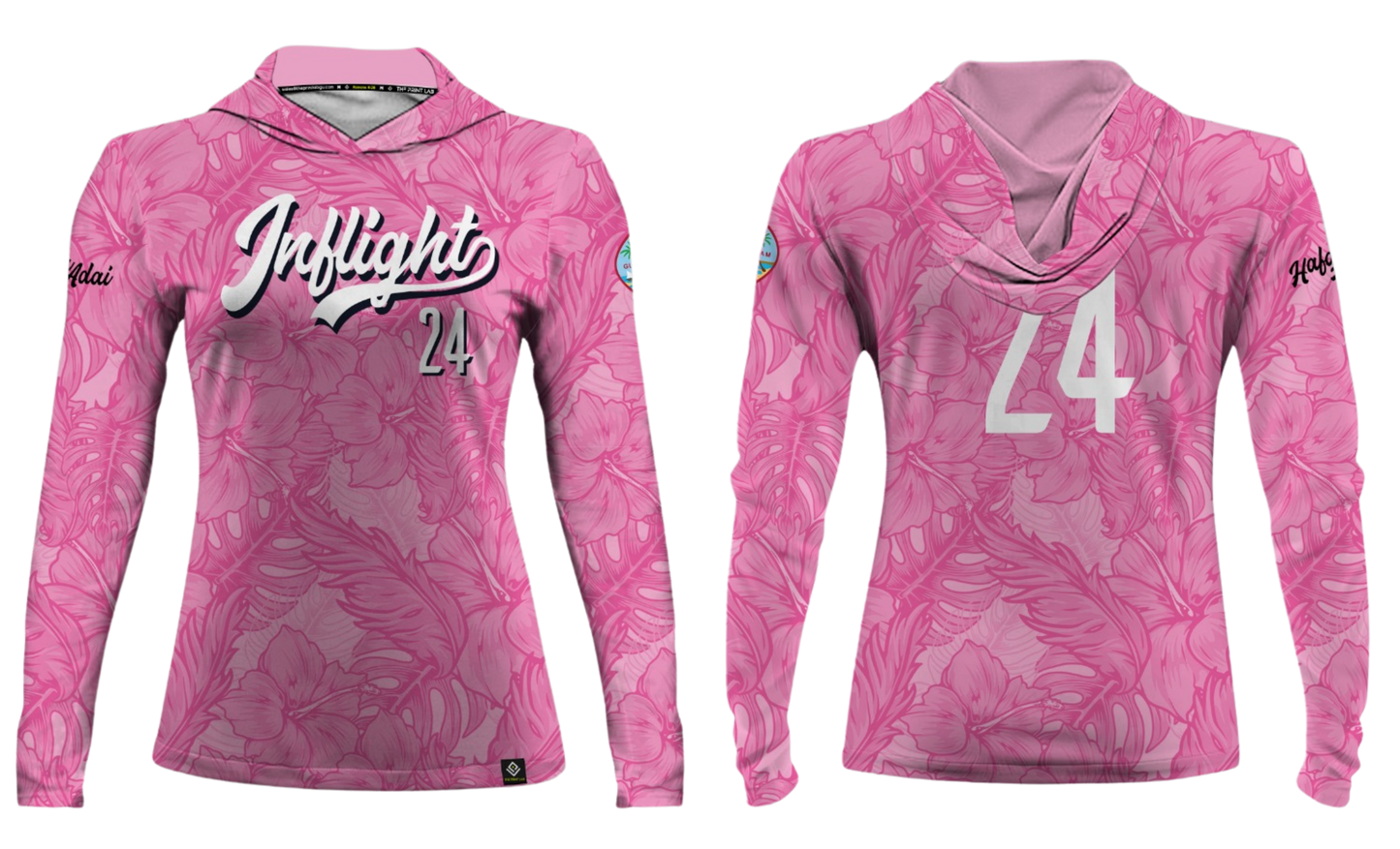 UNITED INFLIGHT Sublimated Women's Long Sleeve with Hood