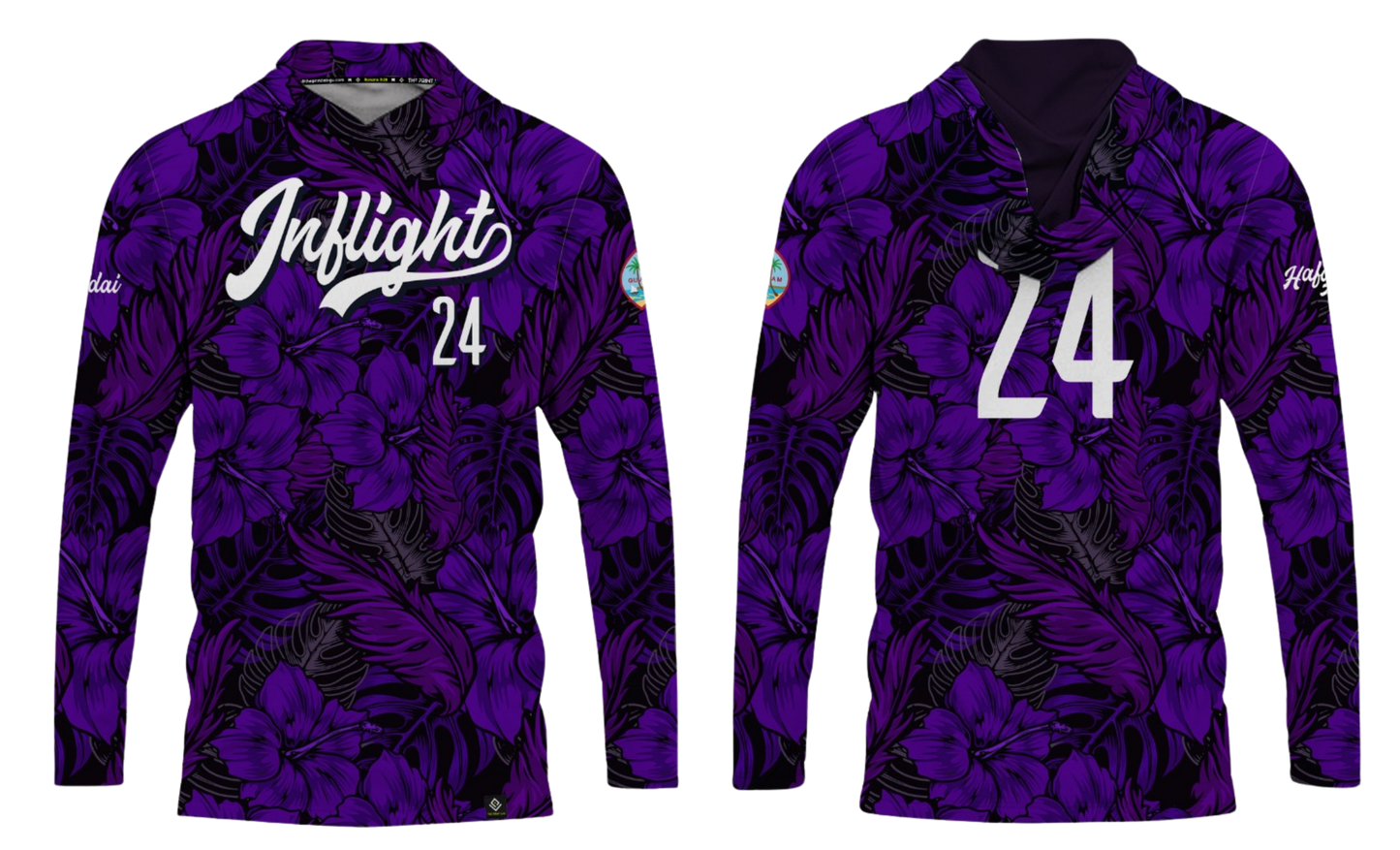 UNITED INFLIGHT Sublimated Men's Long Sleeve with Hood