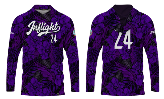 UNITED INFLIGHT Sublimated Men's Long Sleeve with Hood