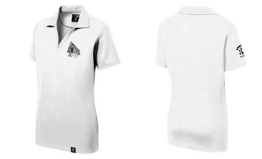 ANDERSEN FAMILY HOUSING Sublimated Women's V-neck Polo (White)