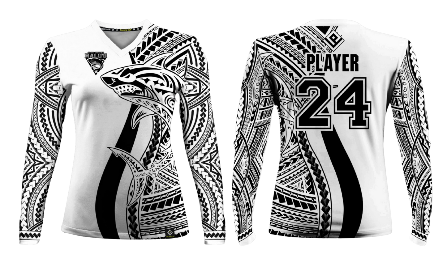 SSHS RUGBY Sublimated Women's Long Sleeve (White)