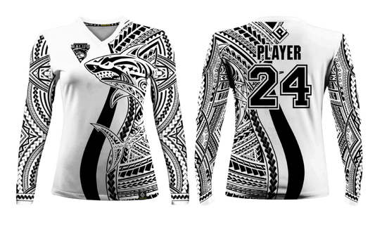 SSHS RUGBY Sublimated Women's Long Sleeve (White)