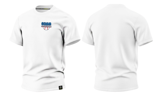 GUAM LITTLE LEAGUE Sublimated Men's T-shirt (Crest Logo - White)