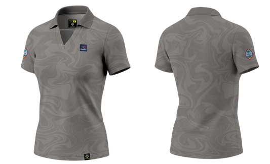 NAVAL BASE HOUSING GUAM Sublimated Women's Polo (Light Gray)