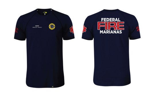 FEDERAL FIRE MARIANAS Sublimated Raglan T-shirt (FIREFIGHTER/PARAMEDIC)
