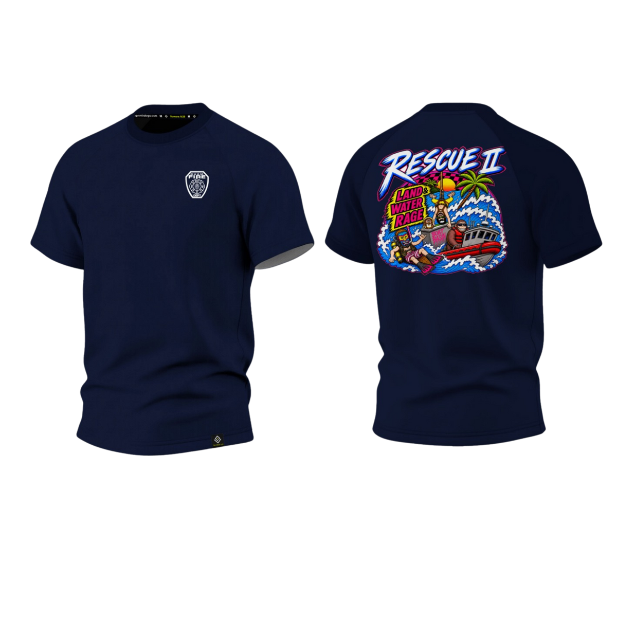 GFD STATION RESCUE II Sublimated Raglan T-shirt
