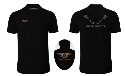 GUAM POLICE DEPT. Sublimated Men's Short Sleeve with Hood (SWAT INSTRUCTOR)