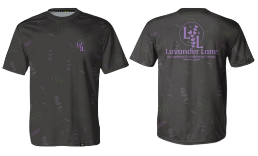 LAVENDER LANE - Men's Sublimated Round Neck Short Sleeve (Gray)