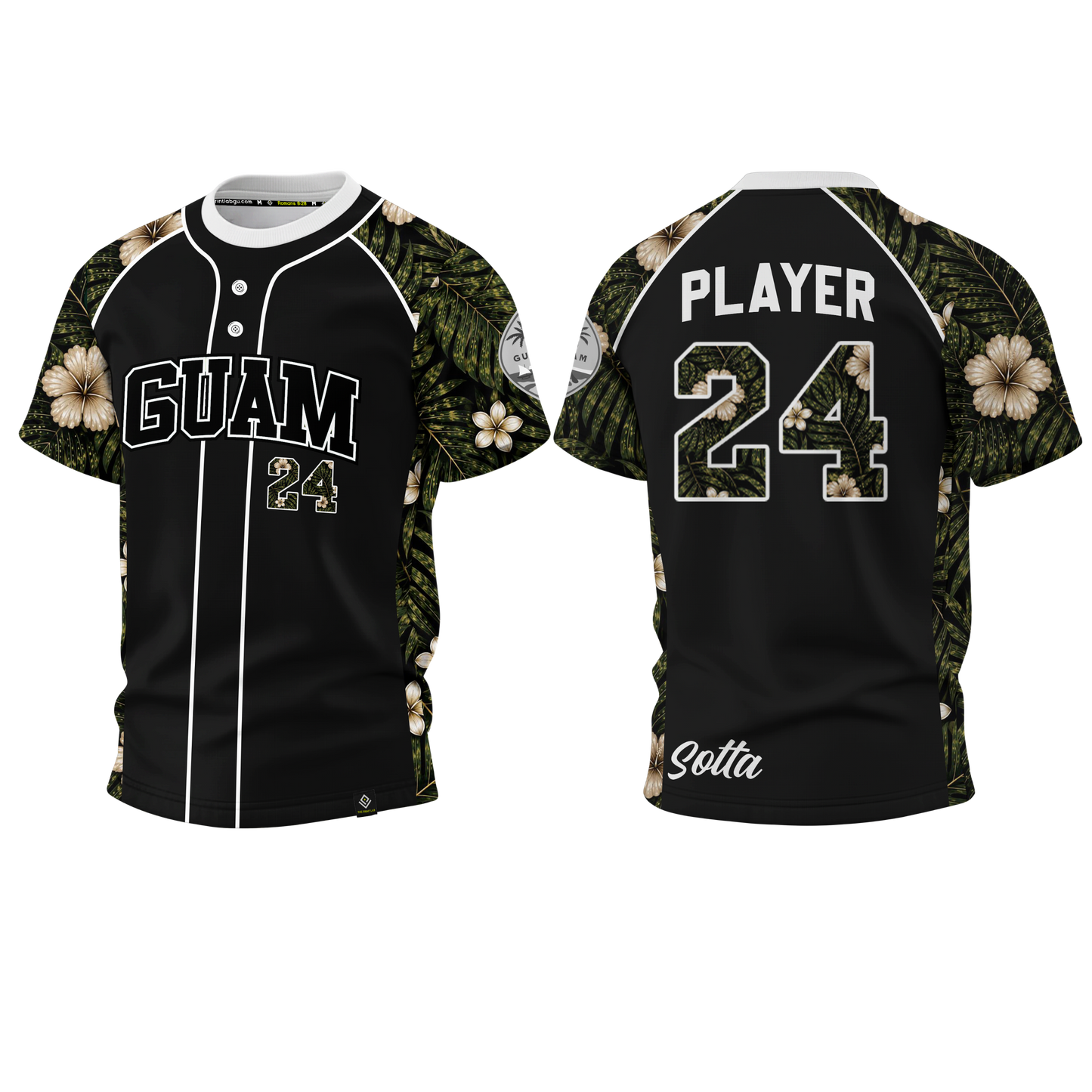 SOTTA SOFTBALL Sublimated Men's T-shirt (Black)
