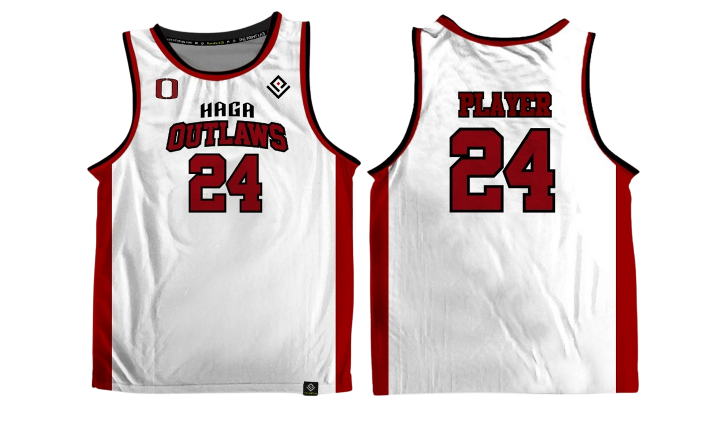 HAGA OUTLAWS Sublimated Men's Tank Top (White)