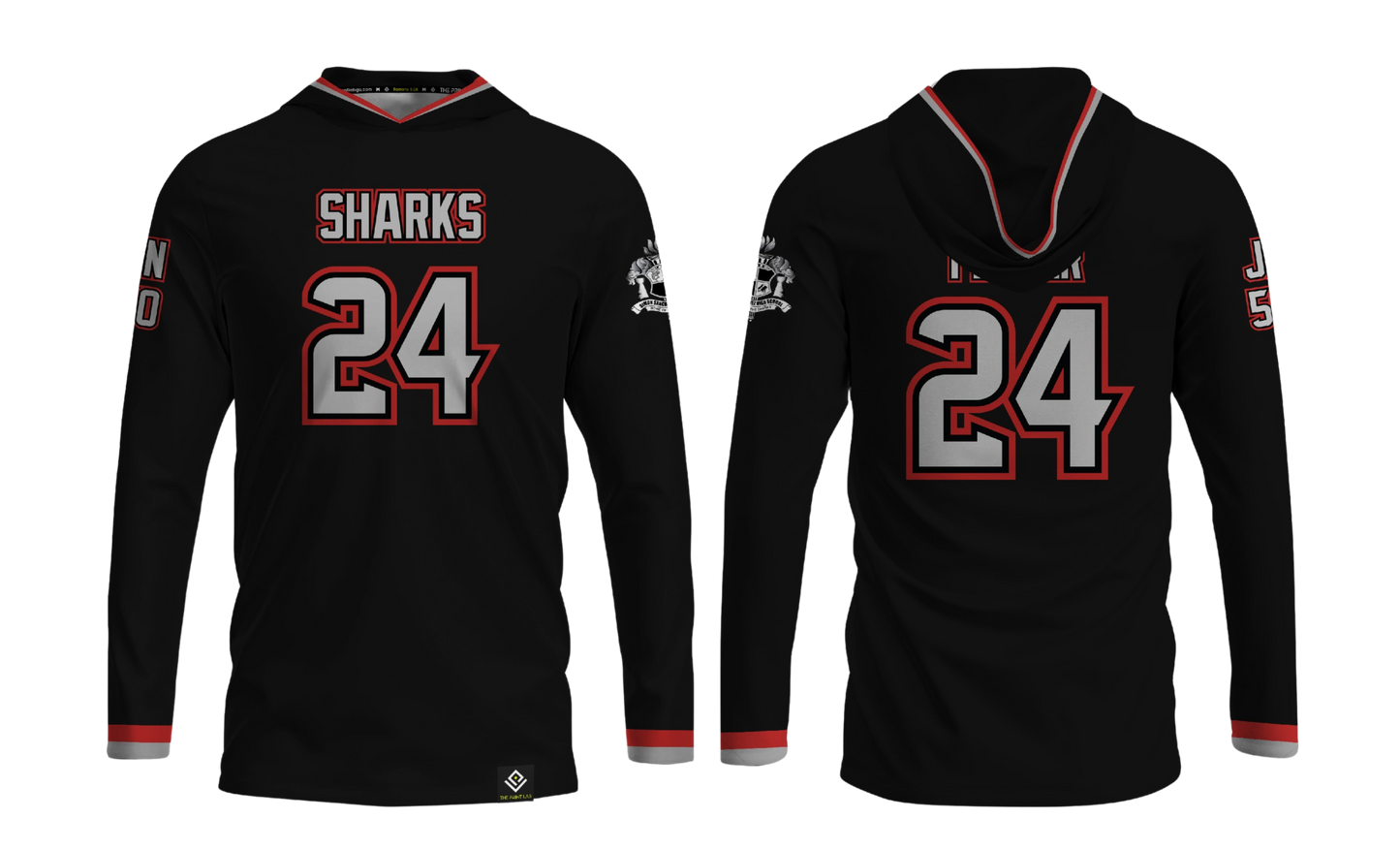 SIMON SANCHEZ FOOTBALL Sublimated Long Sleeve with Hood
