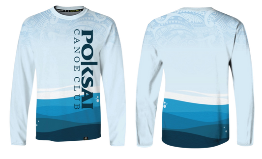 POKSAI CANAOE Sublimated Men's Long Sleeve