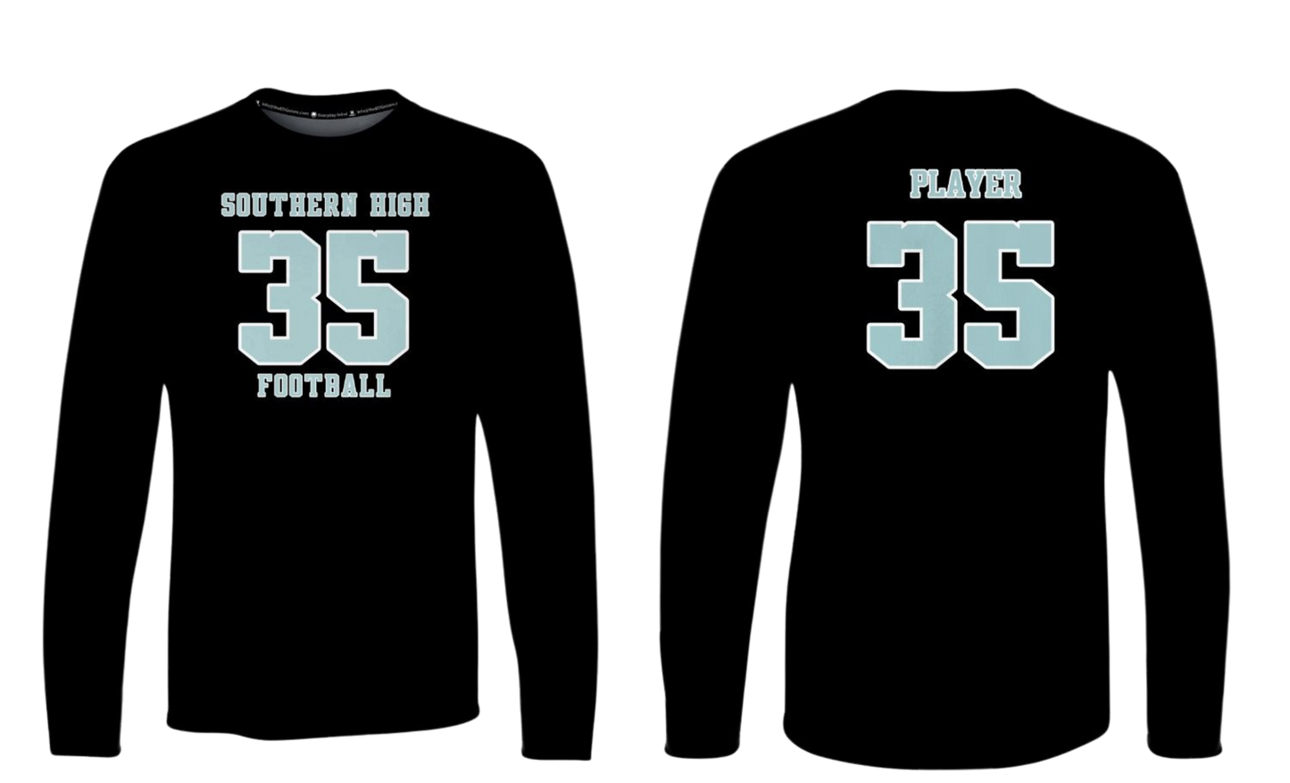SOUTHERN HIGH FOOTBALL 2025 Dri Fit Long Sleeve (Name and Number)