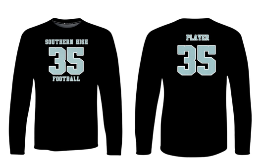 SOUTHERN HIGH FOOTBALL 2025 Dri Fit Long Sleeve (Name and Number)