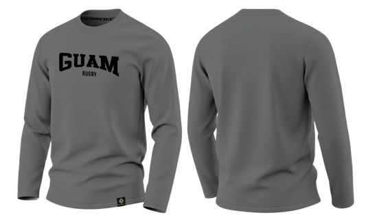 GUAM RUGBY Sublimated Men's Long Sleeve (Gray)