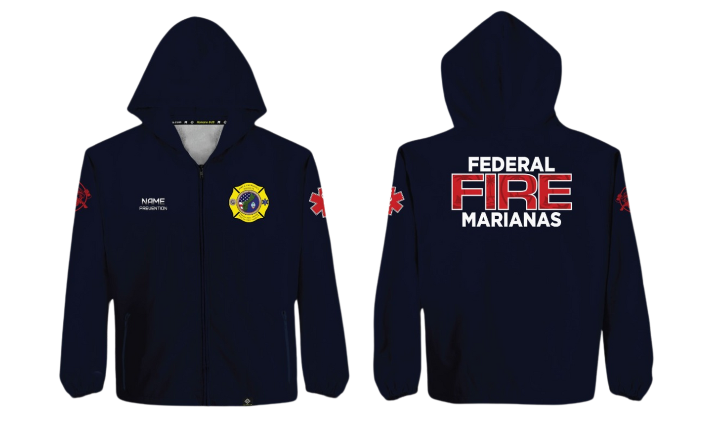 FEDERAL FIRE MARIANAS Sublimated Softshell Jacket with Hood (PREVENTION)