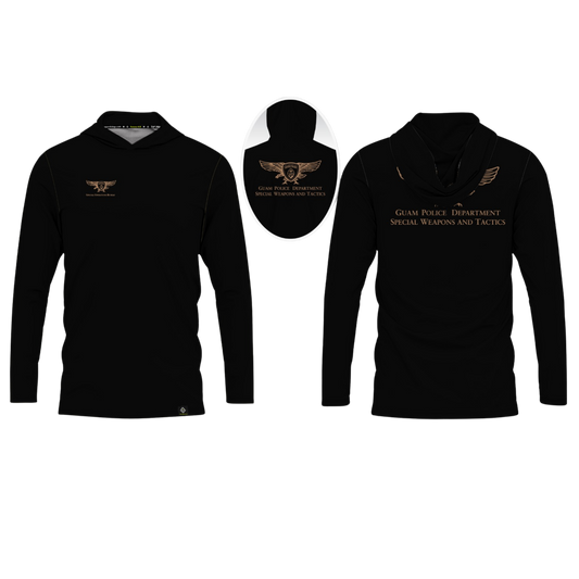GUAM POLICE DEPT. Sublimated Men's Long Sleeve with Hood (SPECIAL OPERATION DIVISION)